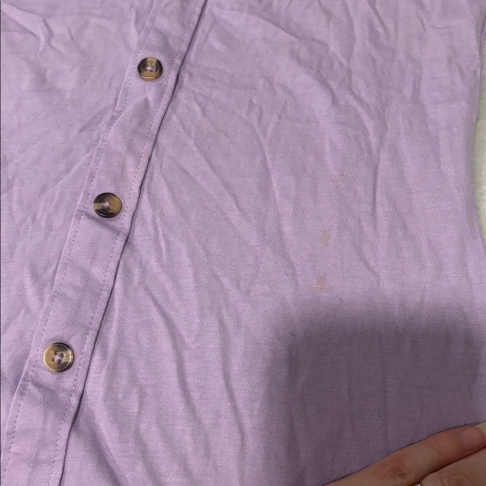 ⭐️ 2/$10 - ASOS Lavender Button-Down Dress - Picture 2 of 4